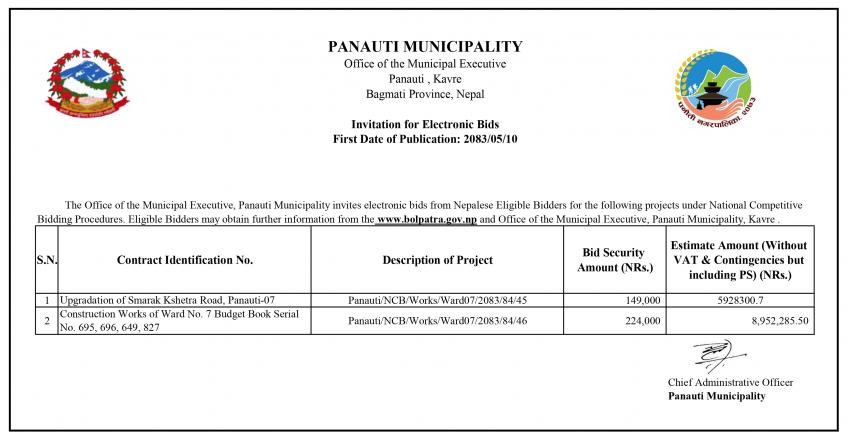Bolpatra Notice